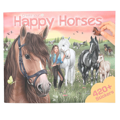 Create your Happy Horses, Klistermærkebog