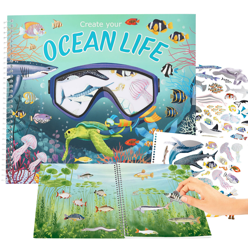 Create your Ocean life, Holografisk klistermærkebog