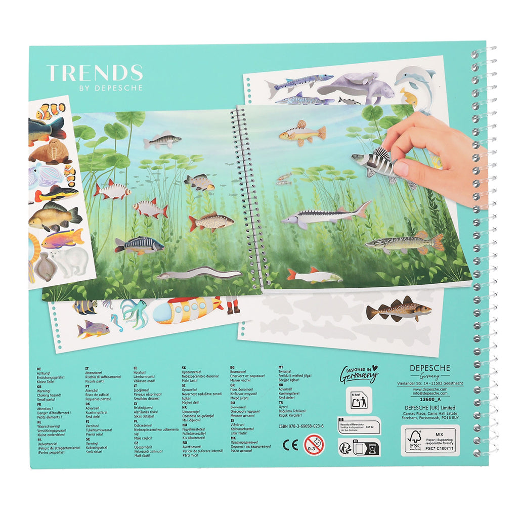 Create Your Ocean Life: Holographic Sticker Book