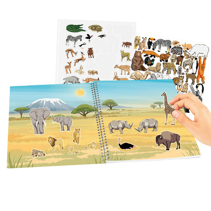 Create Your Wild Life, Sticker Book with Felt Stickers