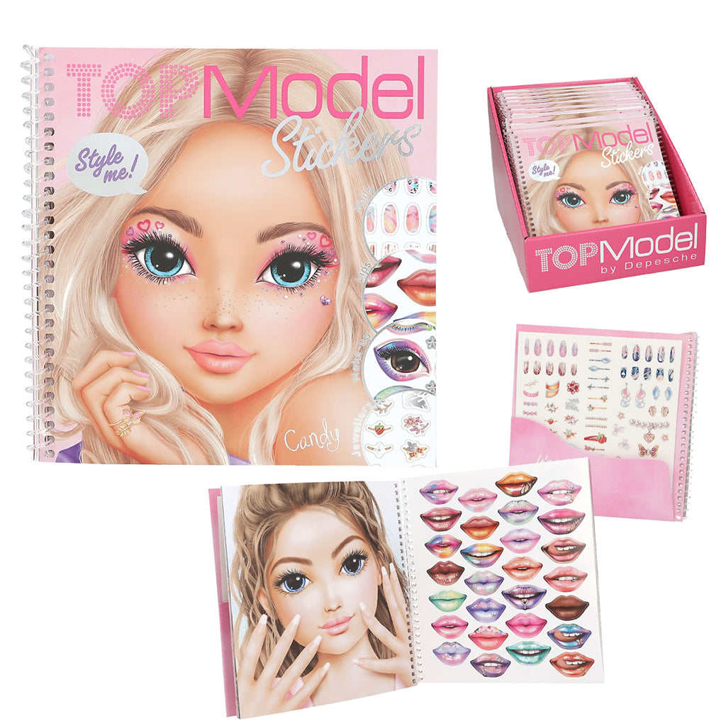 TopModel Dress Me Up Face Stickerbook, Sticker Book