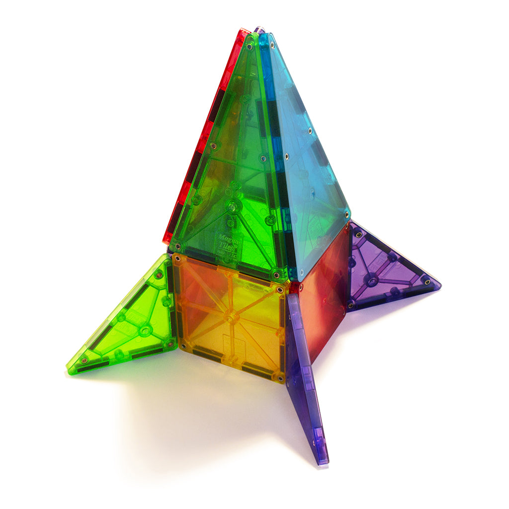 Magna-Tiles Clear Colours, Magnetisk byggesæt m. 32 dele