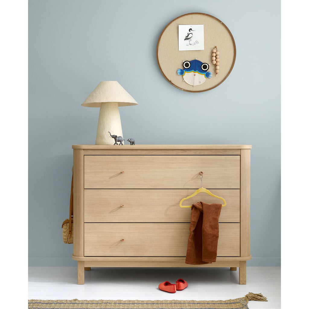 Oliver Furniture Wood Dresser with 3 Drawers - Oak