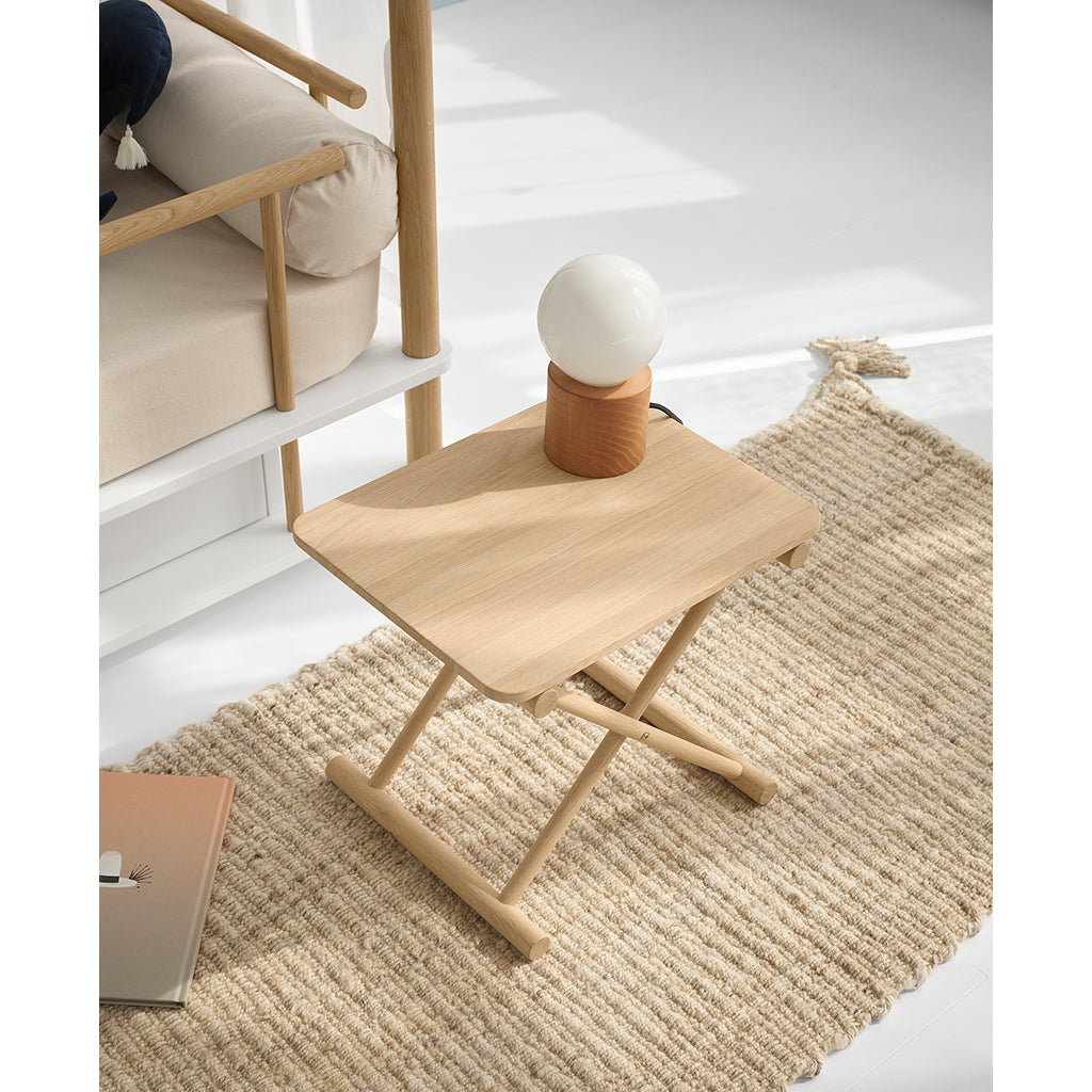 Oliver Furniture, Camp Bedside Table High - Oak