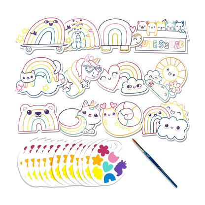 Ooly Watercolor Set, Rainbow Cuties - Playful Painters