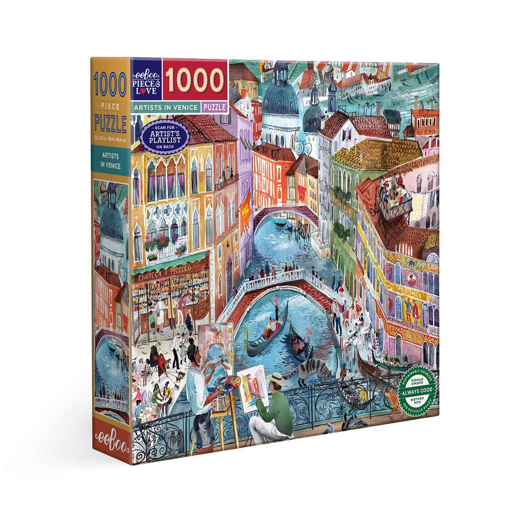 eeBoo Puslespil 1000 brk, Artists in Venice