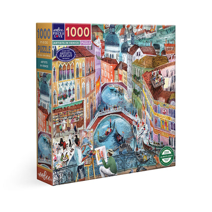 eeBoo Puslespil 1000 brk, Artists in Venice
