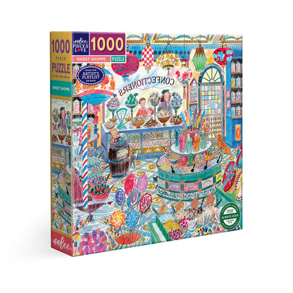 eeBoo Puslespil 1000 brk, Sweet Shoppe