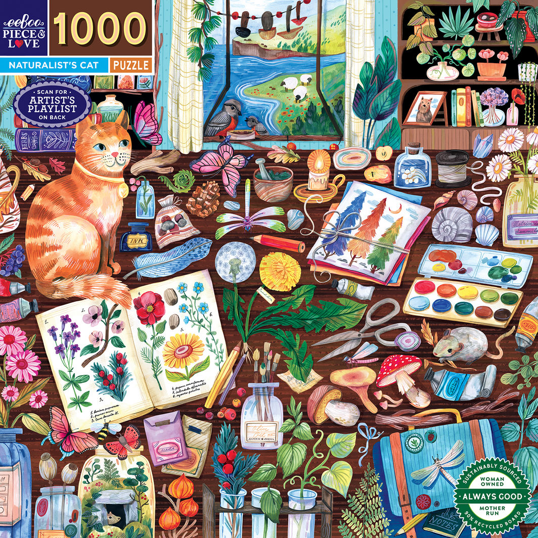 eeBoo Puslespil 1000 brk, Naturalist&
