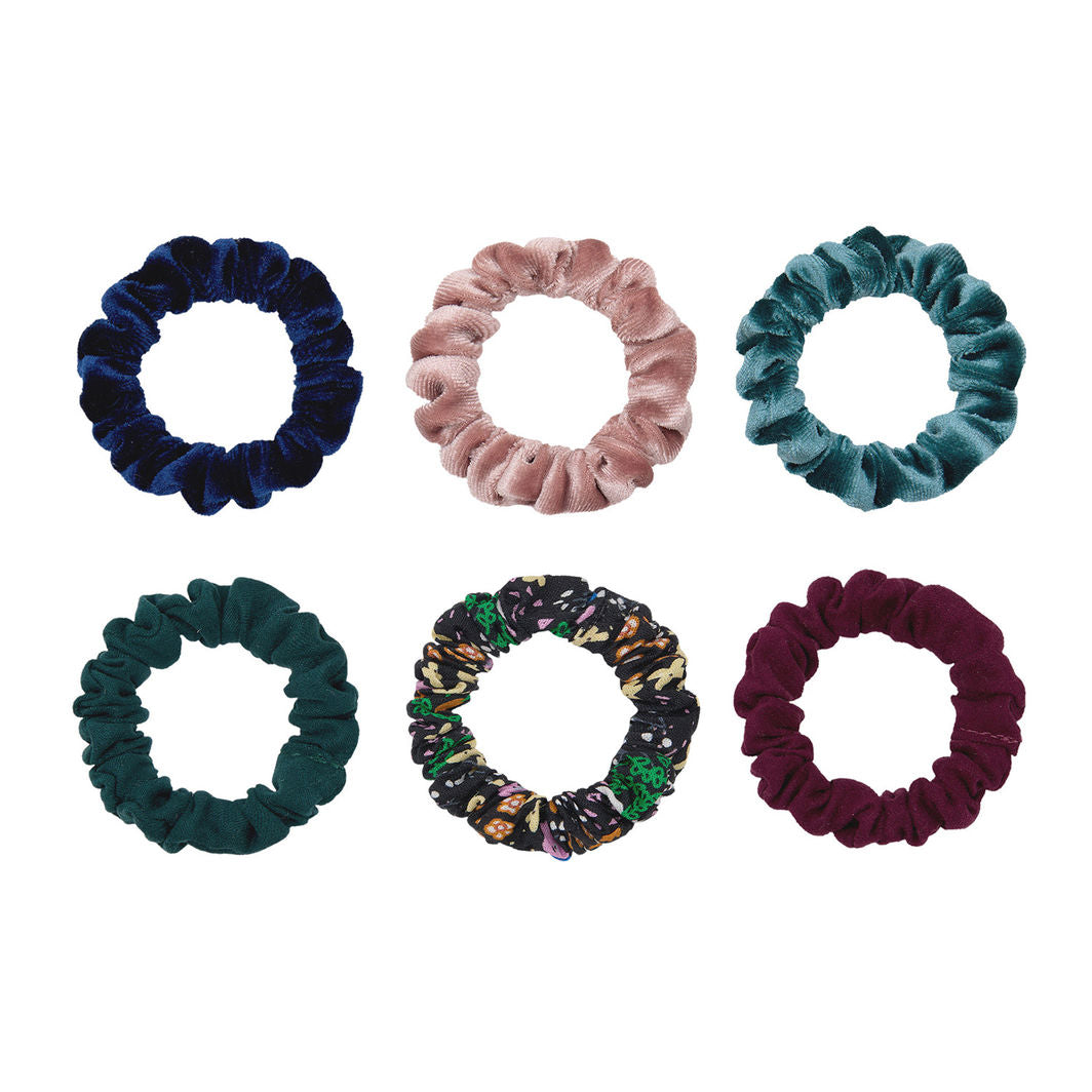 Mimi &amp; Lula 6 Scrunchies hårelastikker - Skinny