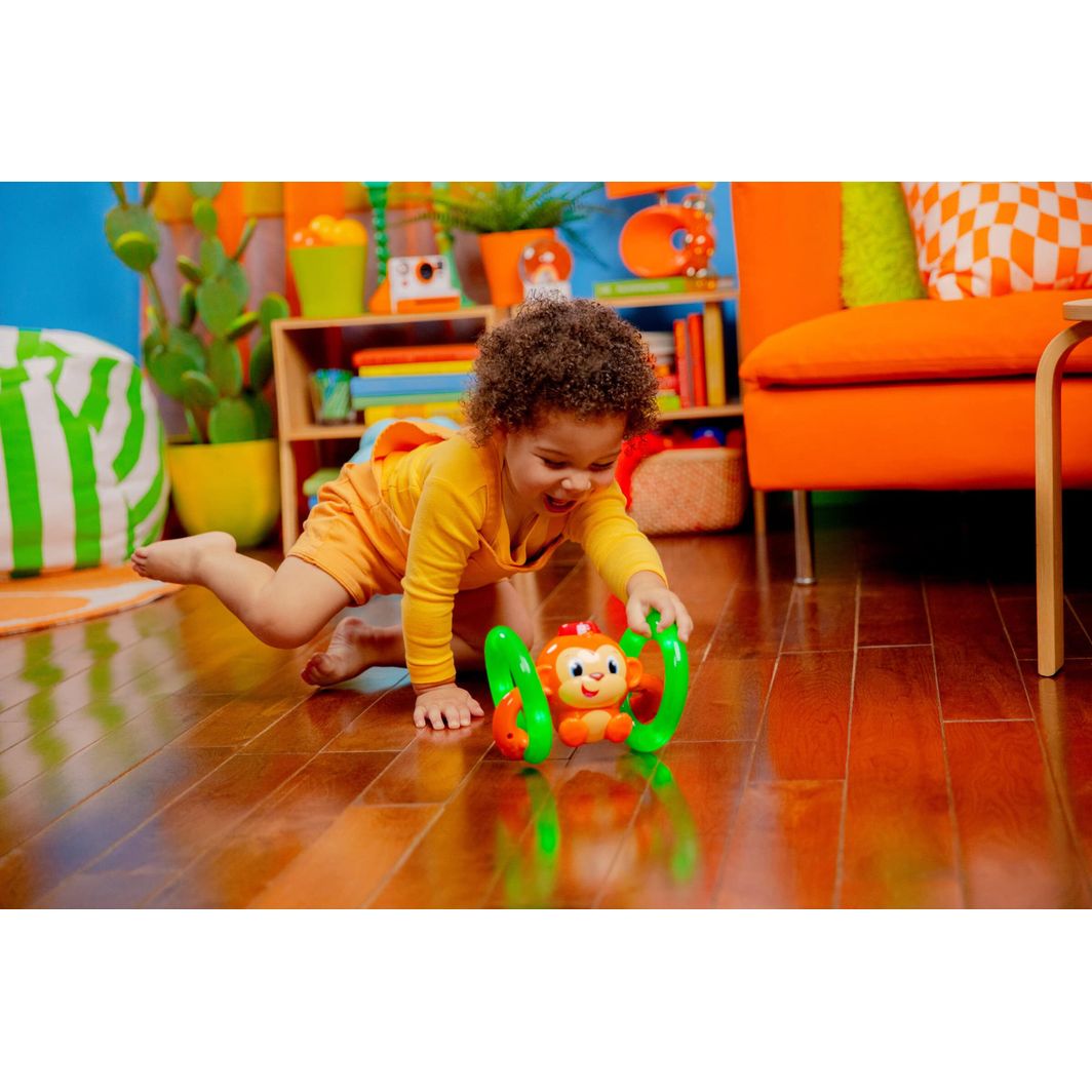 Bright Starts Baby Toy, Roll &amp; Glow Monkey