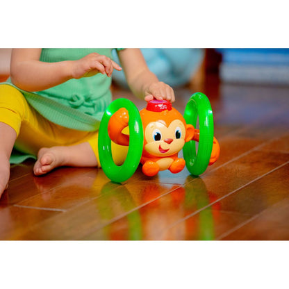 Bright Starts Baby Toy, Roll &amp; Glow Monkey