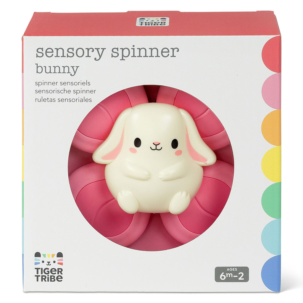 Tiger Tribe Baby Toy, Sensory Spinner - Bunny