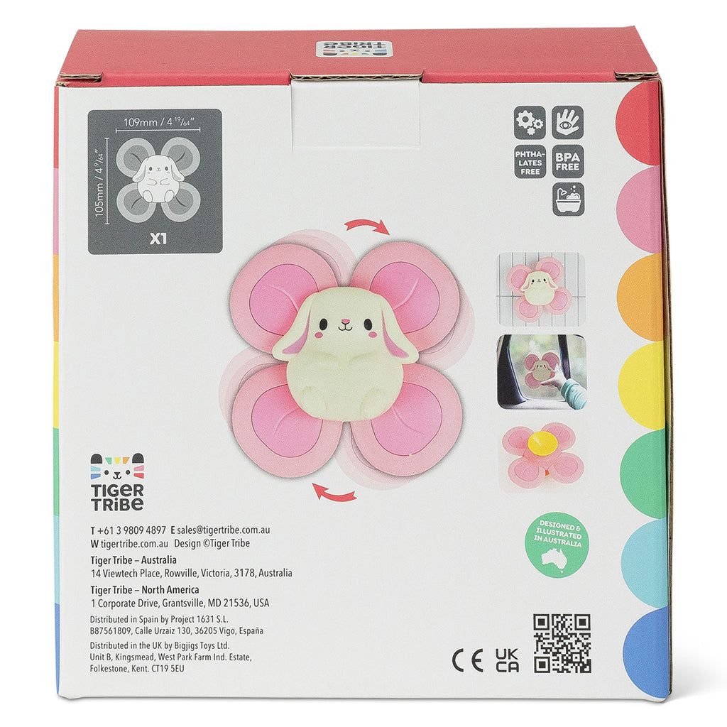 Tiger Tribe Baby Toy, Sensory Spinner - Bunny