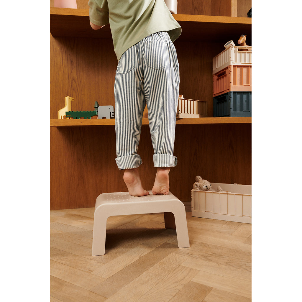 Liewood Ulla Stool in Bamboo and Melamine, Sandy