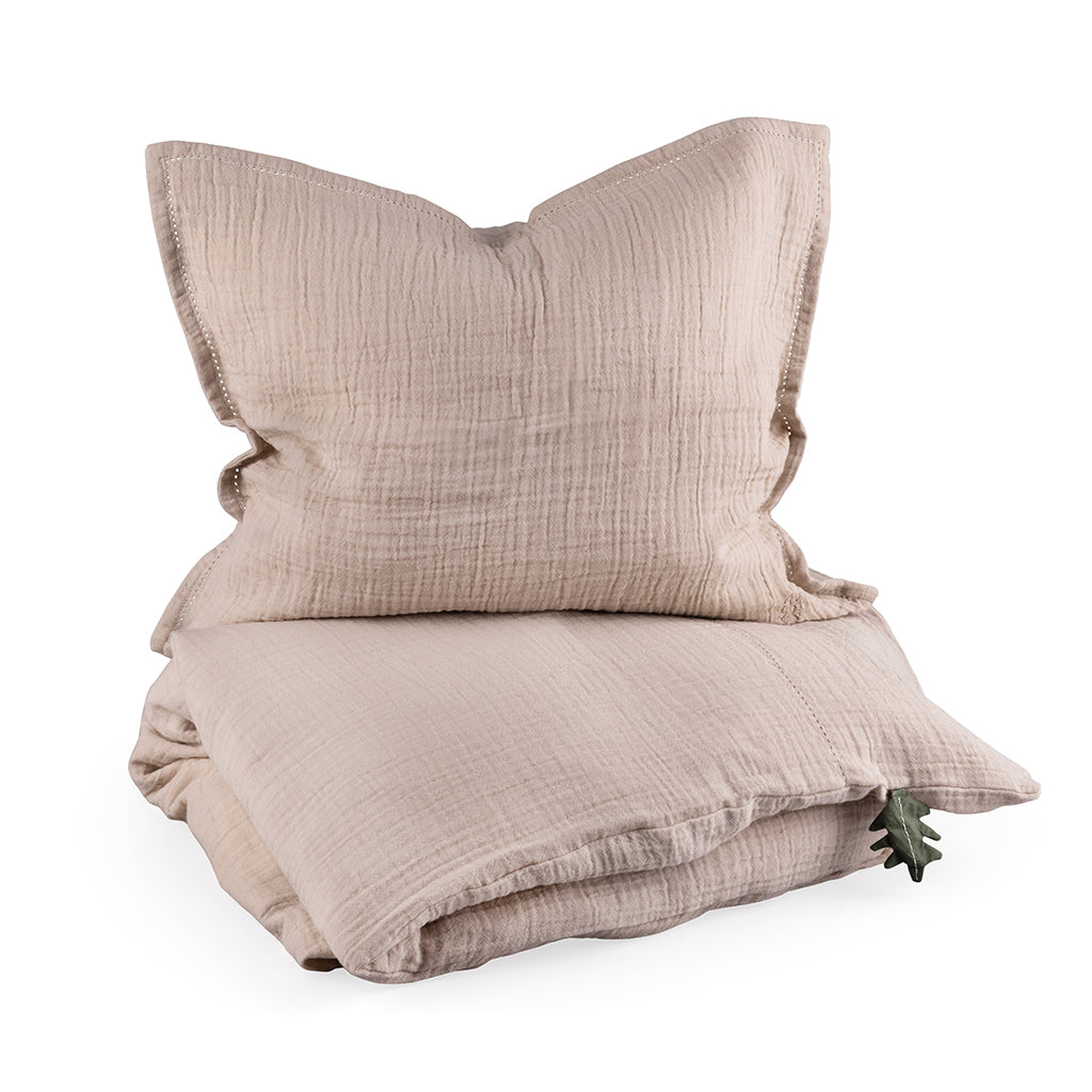 Sebra Baby Bedding, Muslin - Seabreeze Beige