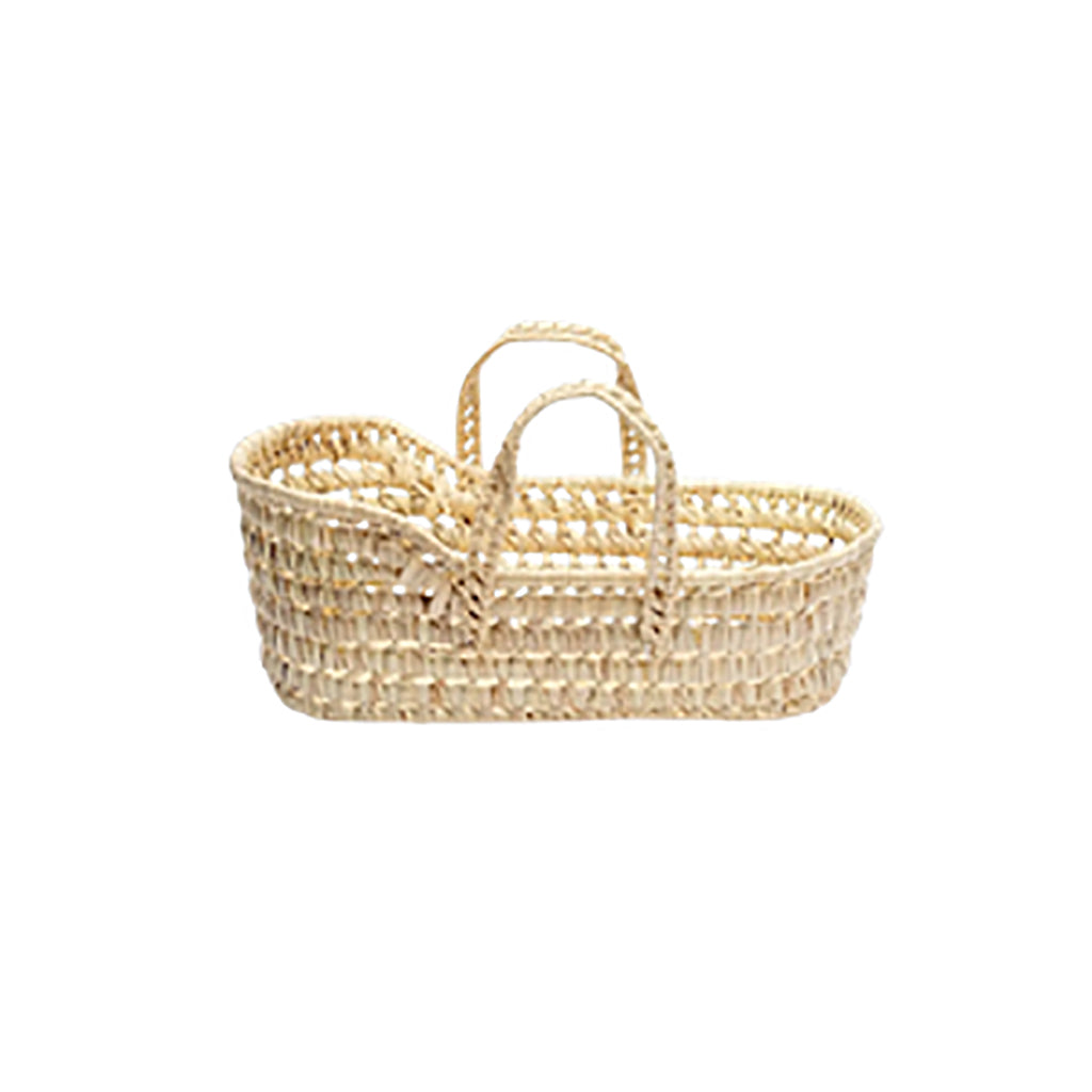 Lubilu Doll Carrycot of Palm Leaves, 18 x 26 x 15 cm