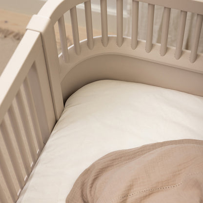 Sebra Jersey lagen, baby 70 x 120 cm, 2 stk. - White