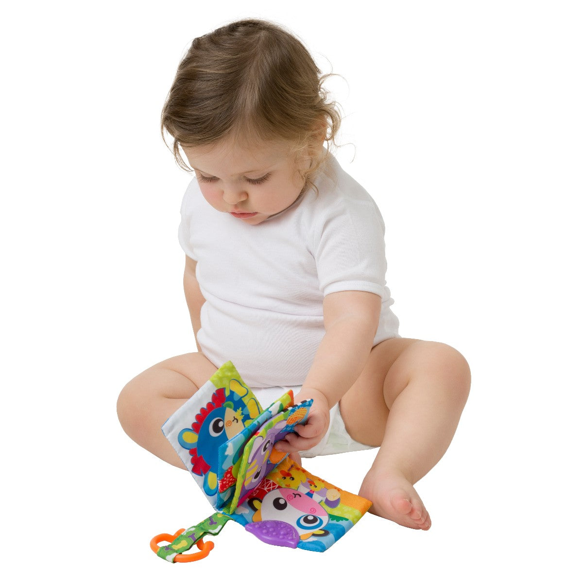 Playgro babylegetøj, Bondegård bidebog m ophæng