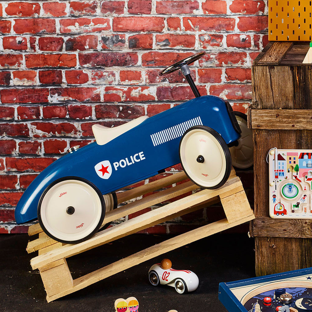 Vilac Metal Ride-On, Police Car