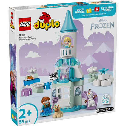 Boxen til LEGO DUPLO Disney Anna og Elsas fest på Frost-slottet.