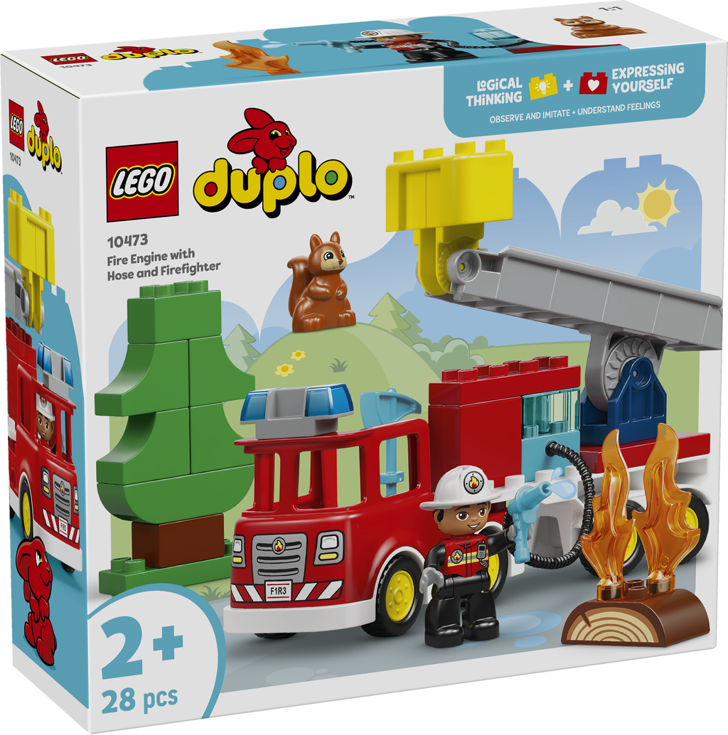 LEGO® DUPLO®  Brandbil med slange og brandmand