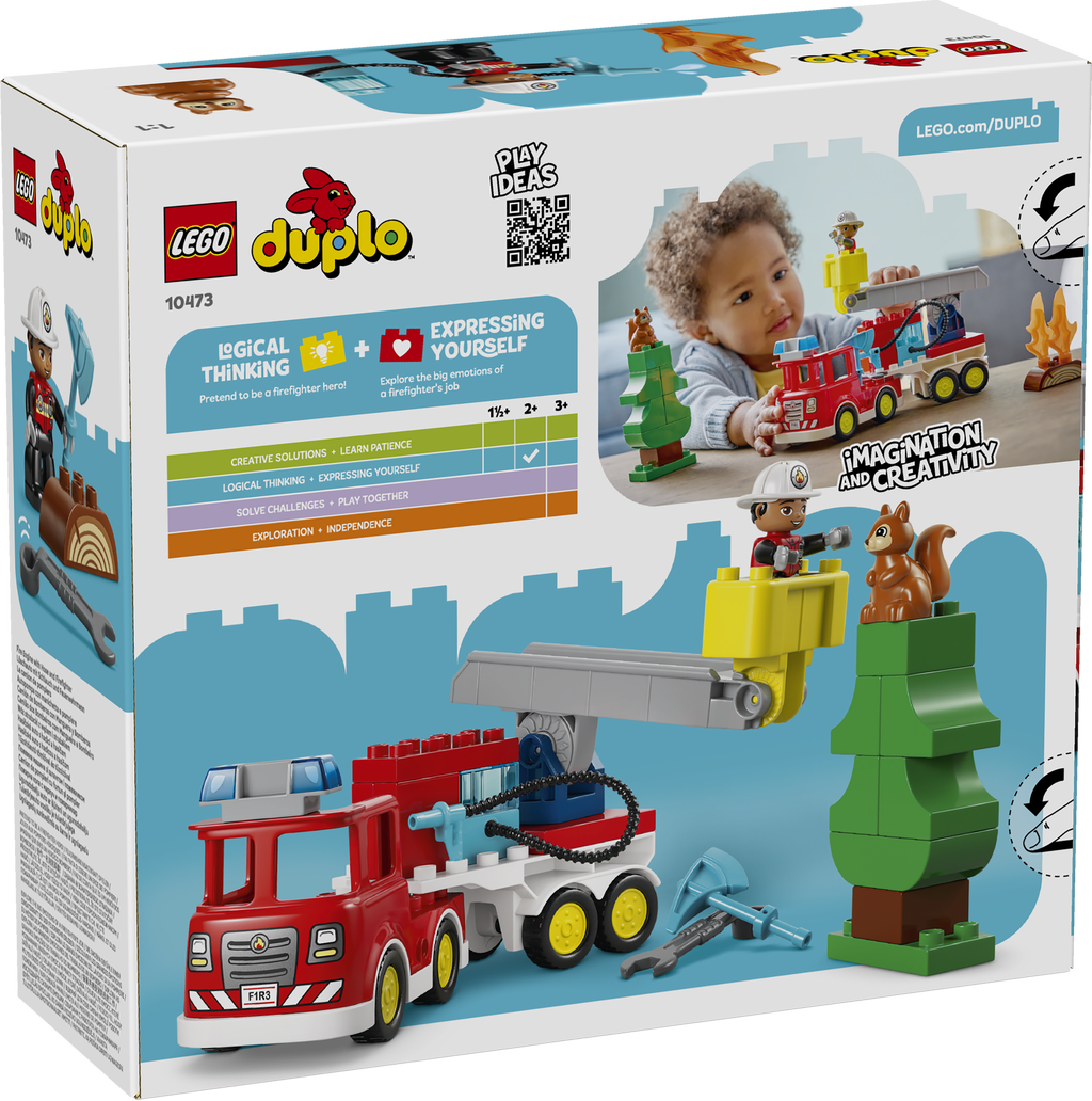 LEGO® DUPLO®  Brandbil med slange og brandmand