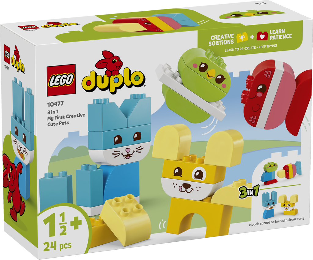 LEGO® DUPLO® Mine første 3-i-1 Kreative søde kæledyr