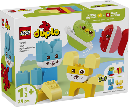 LEGO® DUPLO® Mine første 3-i-1 Kreative søde kæledyr