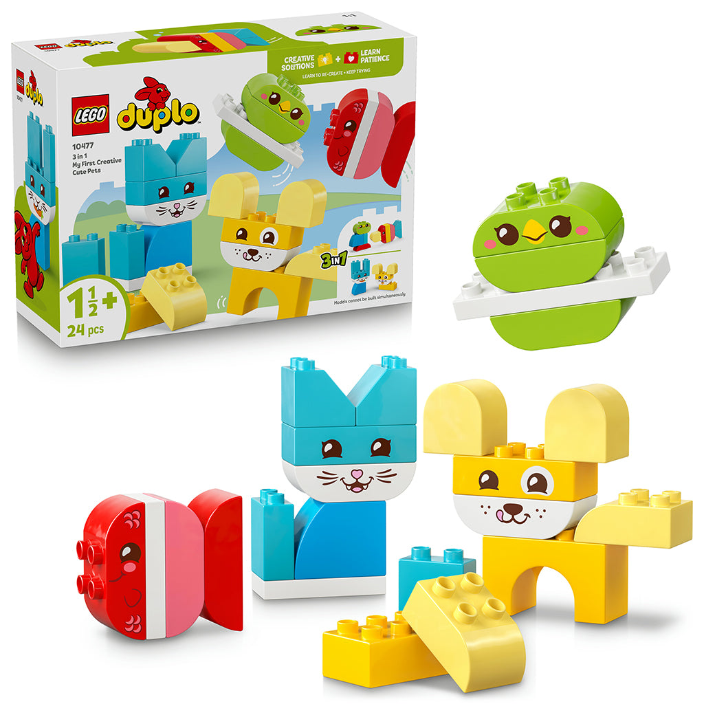 LEGO® DUPLO®, Mine første 3-i-1 Kreative søde kæledyr