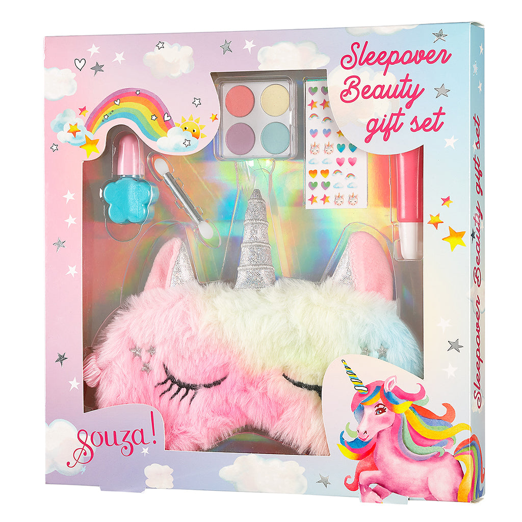 Souza sminkesæt til børn, Gaveæske m make-up og øjenmaske - Unicorn