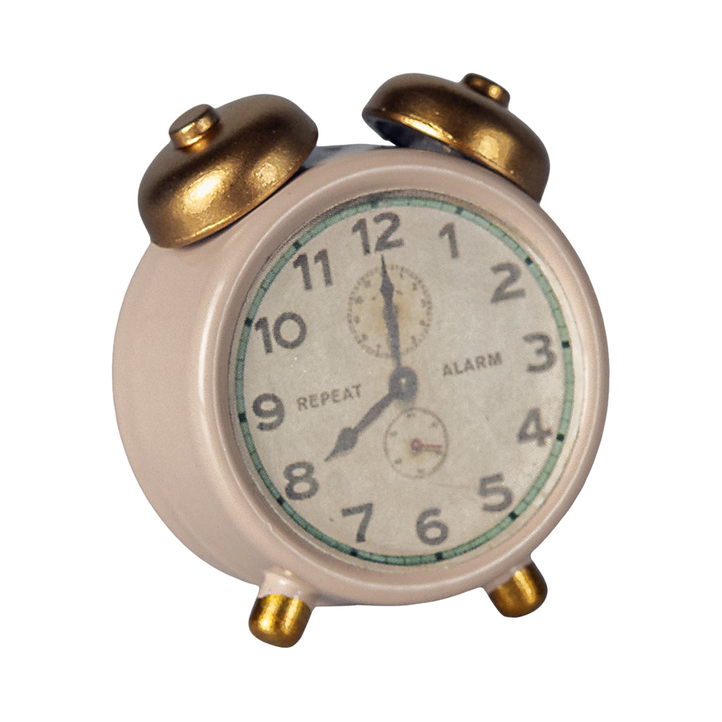 Maileg Doll Accessories for Mice, Alarm Clock - Powder