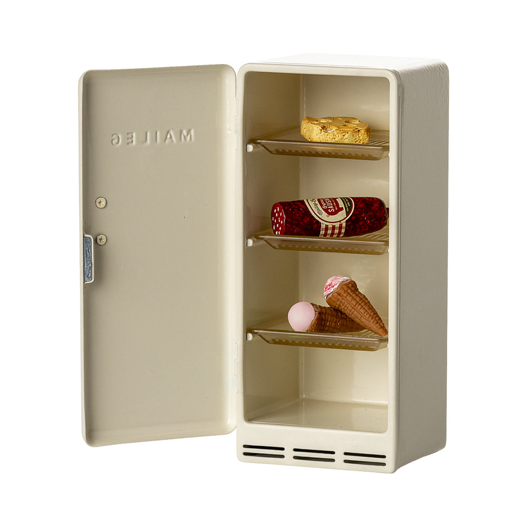Maileg Doll Accessories, Refrigerator for Mice - Off-White