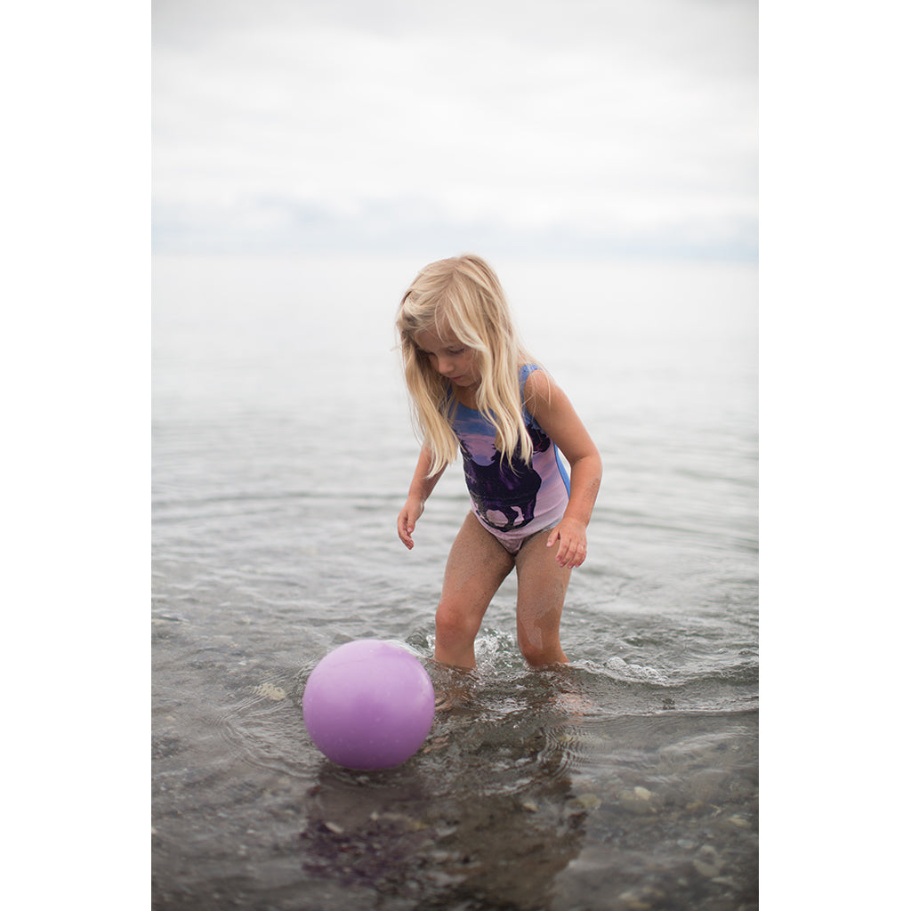 Scrunch-Ball, Inflatable Soft Ball - Ice Cream Purple