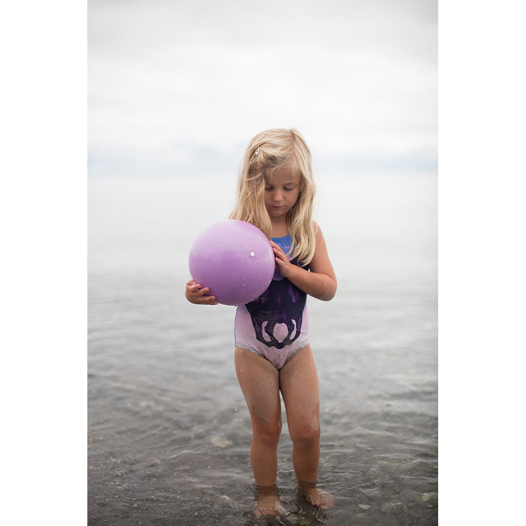 Scrunch-Ball, Inflatable Soft Ball - Ice Cream Purple