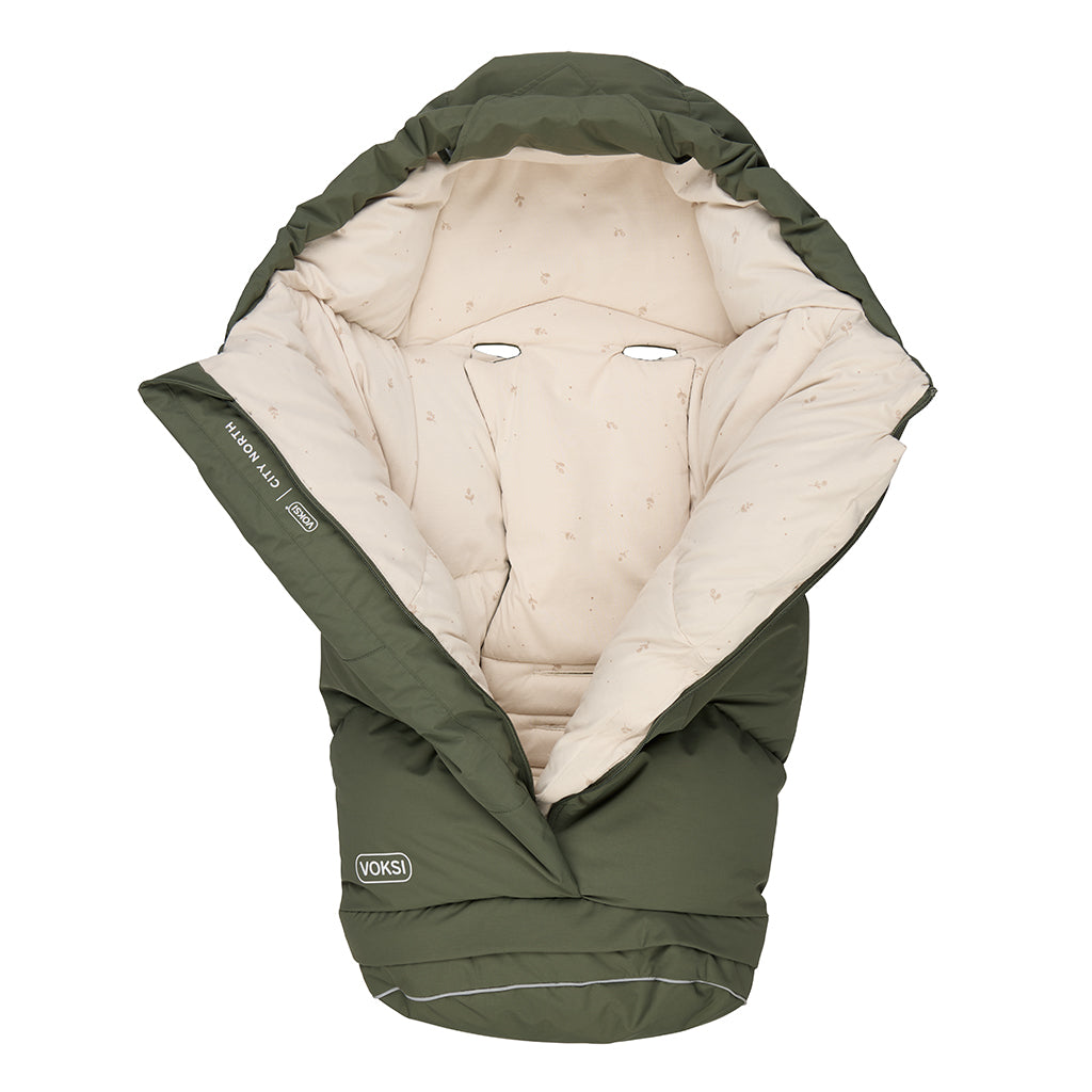 Voksi® City North Footmuff, Thyme Green Leaf