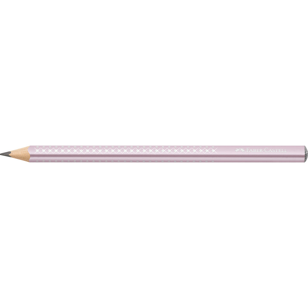 Faber-Castell, Jumbo sparkle blyant - Rose metallic