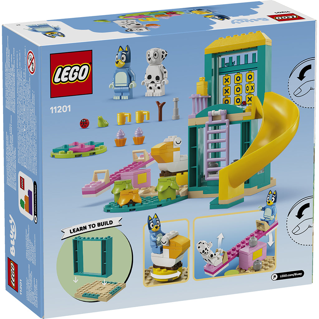 LEGO® Sjov på legepladsen med Bluey og Chloe