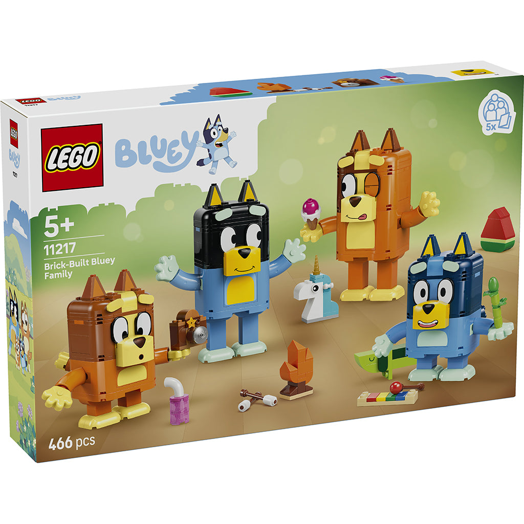 LEGO® Bluey Klodsbygget Bluey-familie