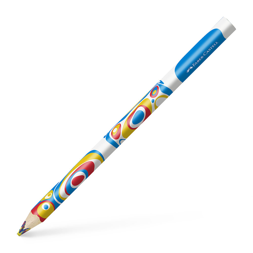 Faber-Castel Jumbo Colored Pencil with Multicolored Lead – Red, Blue, Yellow