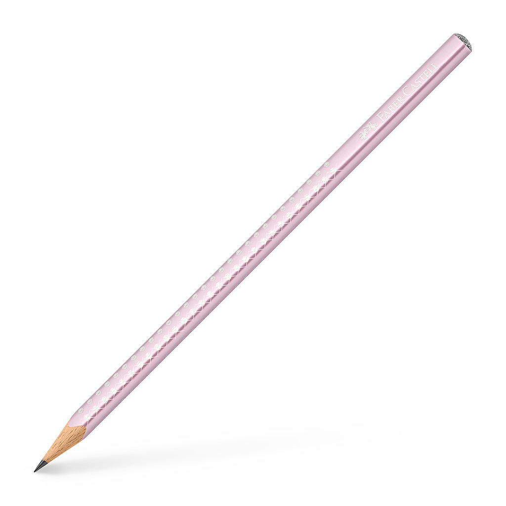 Faber-Castell Sparkle Pencil with Glitter, Rose Metallic