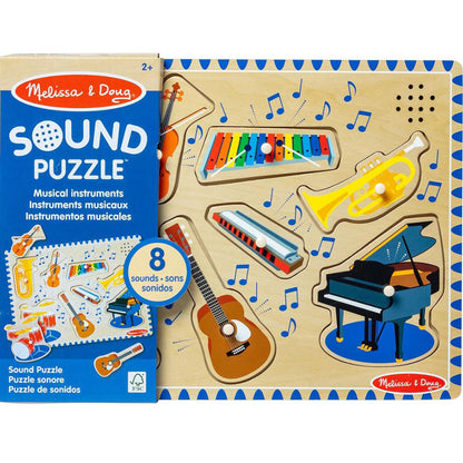 Melissa &amp; Doug puslespil m lyd, instrumenter