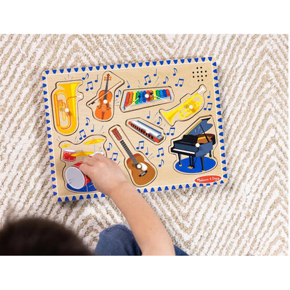 Melissa &amp; Doug puslespil m lyd, instrumenter