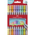 Faber-Castell dobbel tuscher tyk tynd spids 10 stk pastel nuancer