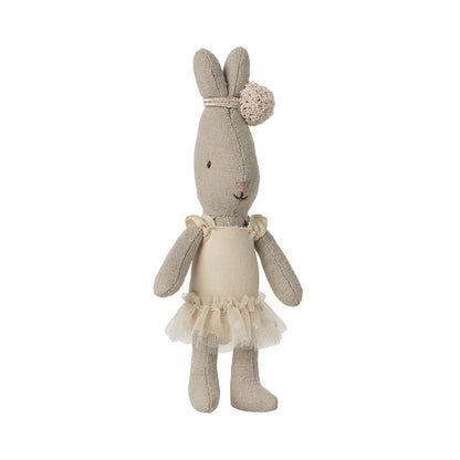 Maileg micro hare, Balletdragt og tylskør - creme
