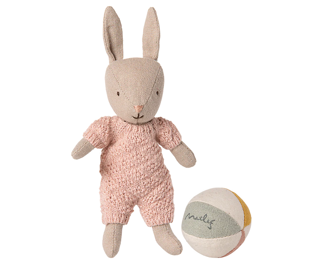 Maileg kaninsæt, Micro - Sand/rosa