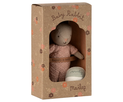 Maileg Bunny Set, Micro - Sand/Pink