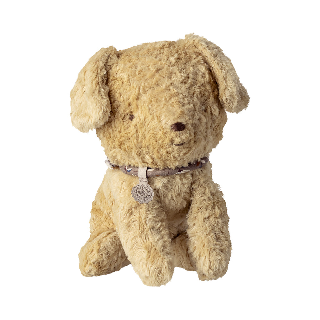 Maileg Plys hundehvalp, Lys sand