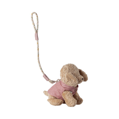Maileg halsbånd og snor til plys kæledyr, Rosa