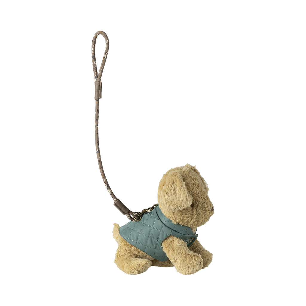 Maileg Collar and Leash Set for Plush Pets, Dark Mint